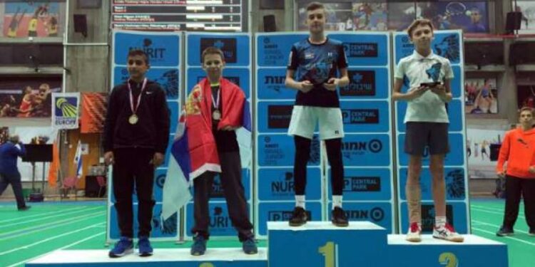 Bronza u badmintonu za Uglješu Mihajlovića u Izraelu
