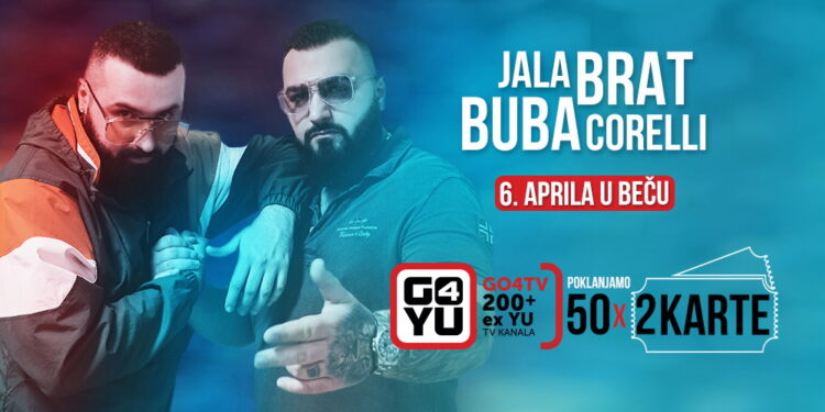 GO4YU poklanja 50 karata za veliki koncert Jala Brata & Bube Corelli u Beču