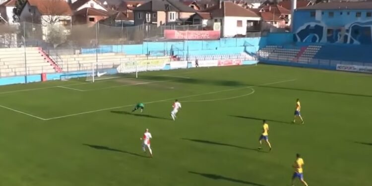 Golman Dinama iz Vranja se obrukao kao treći bek (VIDEO)
