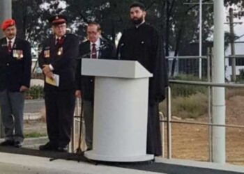 Molitva oca Nemanje na komemoraciji u Blektaunu