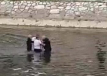 Nišlija uhapšen usred reke Nišave (VIDEO)