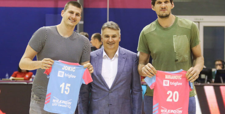 Marjanović i Jokić na meču između Zvezde i Mege (FOTO)