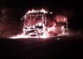 Autobus hrvatske kompanije potpuno izgoreo na auto-putu u Nemačkoj (FOTO)