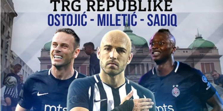 Fudbaleri Partizana družiće se sa mališanima na Trgu republike