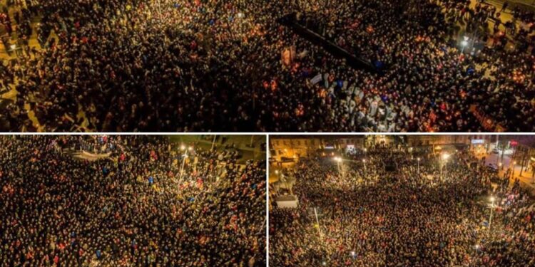 Preko 200 hiljada ljudi na ulicama širom Crne Gore: “Biće ovo najbolnija smena vlasti u istoriji” (VIDEO)