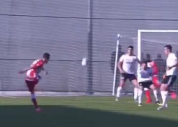 Evrogol Zvezdine mlade nade: Njegoš sa 30 metara poslao „bombu“ u mrežu Čukaričkog (VIDEO)