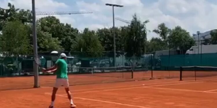 Đoković i Dimitrov trenirali u Beogradu: Uživamo u tenisu i čekamo vas za vikend (VIDEO)