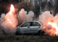 Podgorica: Eksplodirao automobil, vozač teško povređen