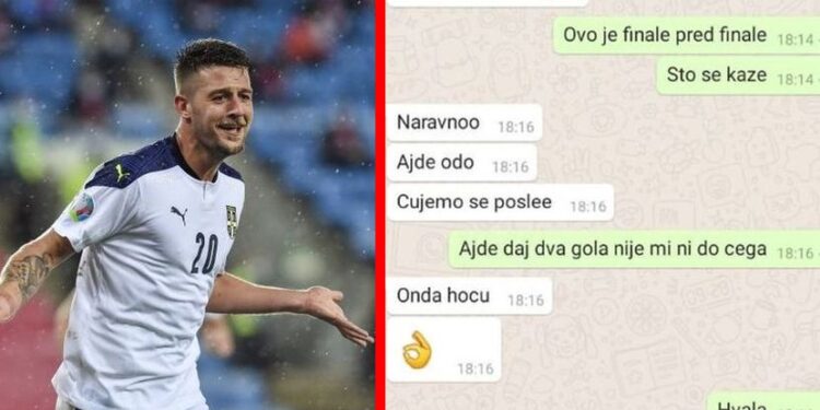„Daću dva gola Norvežanima“: Pogledajte neverovatnu prepisku Sergeja sa bratom pre meča u Oslu (FOTO)