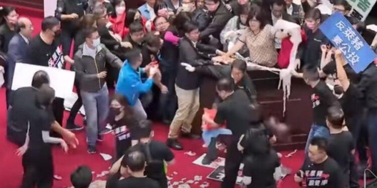 Opozicija gađala premijera svinjskim iznutricama (VIDEO)