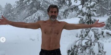 Zimonjić go i bos prkosi zimi i debelom snegu: Srpski teniser oduševio pratioce (FOTO/VIDEO)