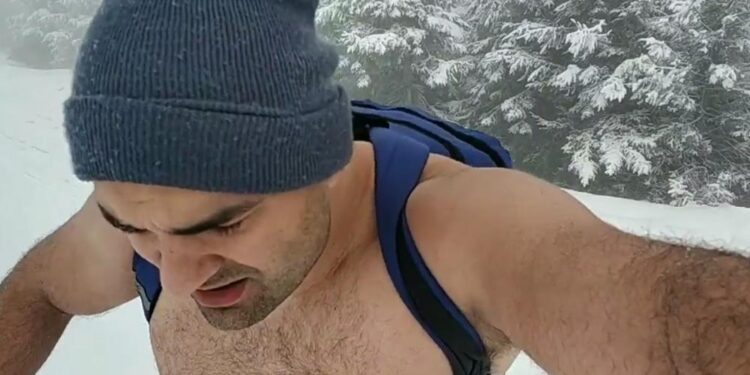 Vladimir iz Leskovca se u šortsu popeo na vrh Besne kobile (VIDEO)