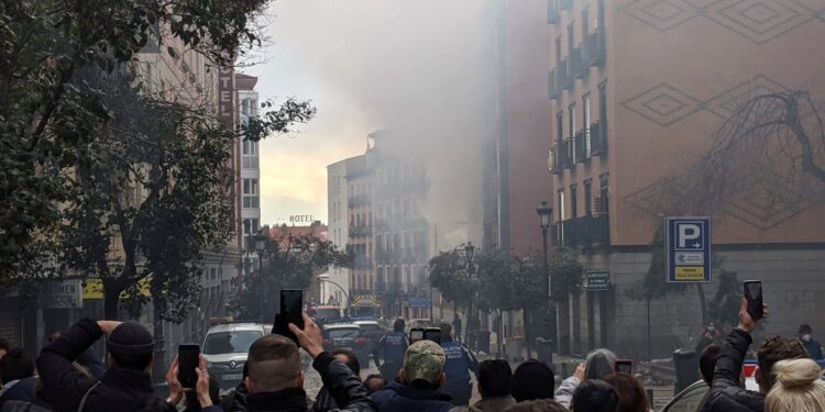 Strahovita eksplozija u centru Madrida (VIDEO)