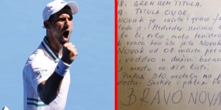 Baka iz Srbije je najveći Novakov navijač: Vodi statistike mečeva, a njena poruka je totalni hit (FOTO)