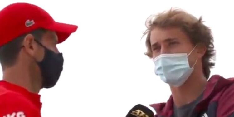 Đoković “intervjuisao” Zvereva u Monte Karlu, Nemac poručio: Ti si jedini koji me to pita! (VIDEO)