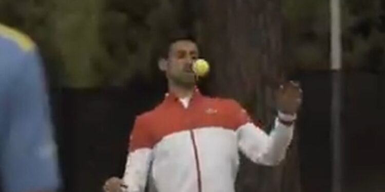 Đoković kao Ronaldo: Nole fudbalskim majstorijama sa teniskom lopticom oduševio navijače (VIDEO)
