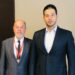 Udovičić sa predsednikom Svetske karate federacije Espinozom