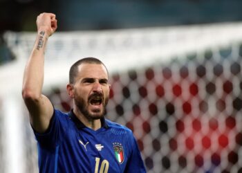 Gde si ti pošao, Bonući? Redar mislio da je štoper Italije navijač, pa ga vraćao na tribinu (VIDEO)