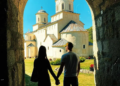 Bogdana i Veljko Ražnatović posetili manastir Mileševu (FOTO)