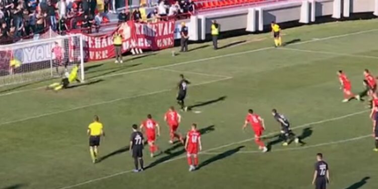 Pogledajte ponovljeni penal Partizana u Kruševcu i gužvu ispred gola Napretka (VIDEO)