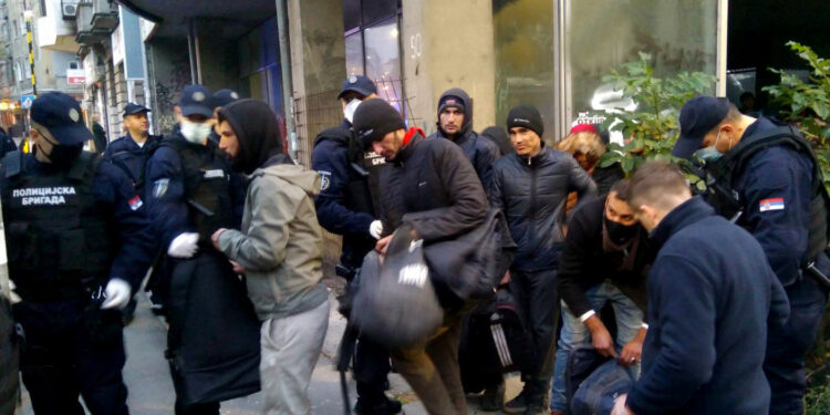 Nelegalni migranti u akciji policije, identifikovani i smešteni u prihvatni centar