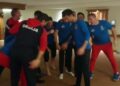 Orlovi „slavili“ Medvedeva i Ruse: Novak i ekipa obeležili odlazak u Madrid (VIDEO)