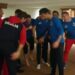 Orlovi „slavili“ Medvedeva i Ruse: Novak i ekipa obeležili odlazak u Madrid (VIDEO)