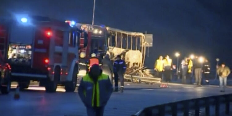 Tragedija u Bugarskoj: Zapalio se autobus iz Severne Makedonije, poginulo 46 osoba, među njima ima i dece