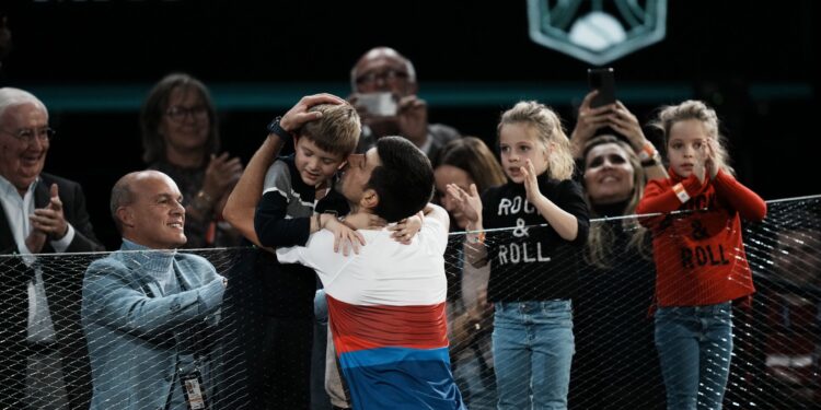 Novak imao nalet neverovatnih emocija: “Volim te, Tara! Prvi put su oba deteta sa mnom na meču”