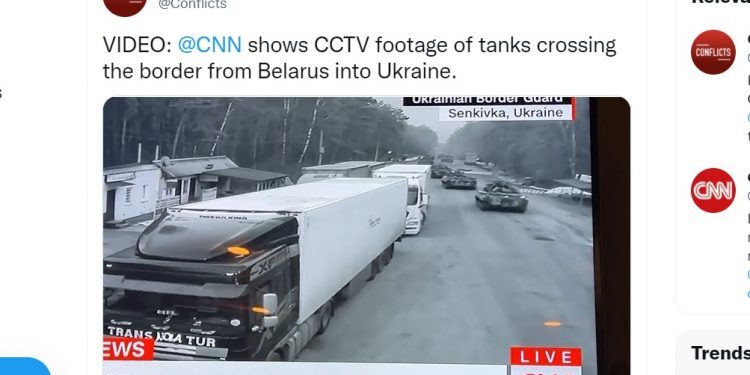 Objavljen snimak: Ruski tenkovi ulaze u Ukrajinu (VIDEO)