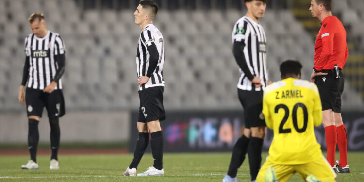 Partizan poražen od Šerifa u Humskoj i eliminisan iz Lige konferencija