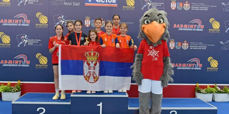 Mladi majstori badmintona doneli Srbiji dve zlatne i četiri bronzane medalje