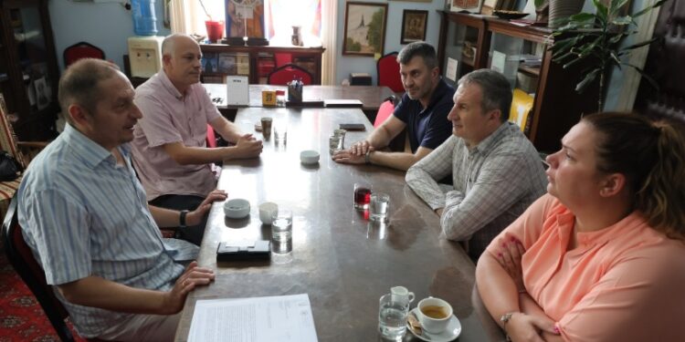 Zoran Đorđević i Dejan Savić u poseti Udruženju književnika Srbije