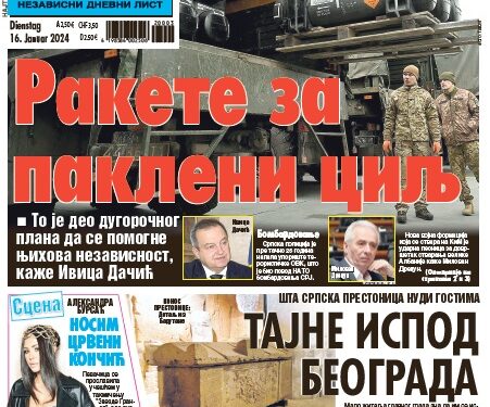 Čitajte u “Vestima”: Rakete za pakleni cilj