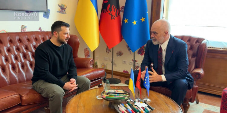 Rama sa Zelenskim u Tirani: “On je vođa herojskog ukrajinskog otpora”