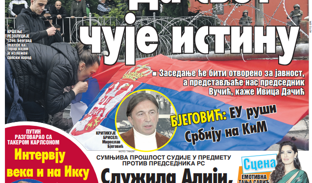Čitajte u “Vestima”: Da svet čuje istinu