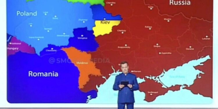 Medvedev javnosti pokazao novu mapu Rusije