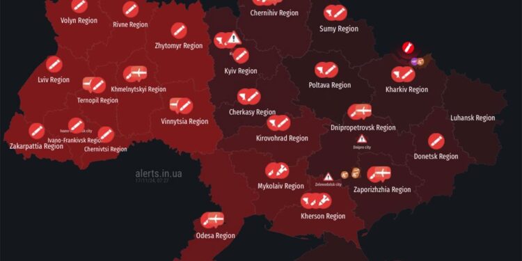 Masovan ruski udar po ukrajinskim gradovima, Poljska digla avione