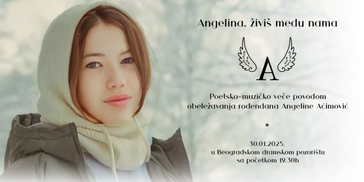 Veče u čast Angeline Aćimović “Angelina, živiš među nama”