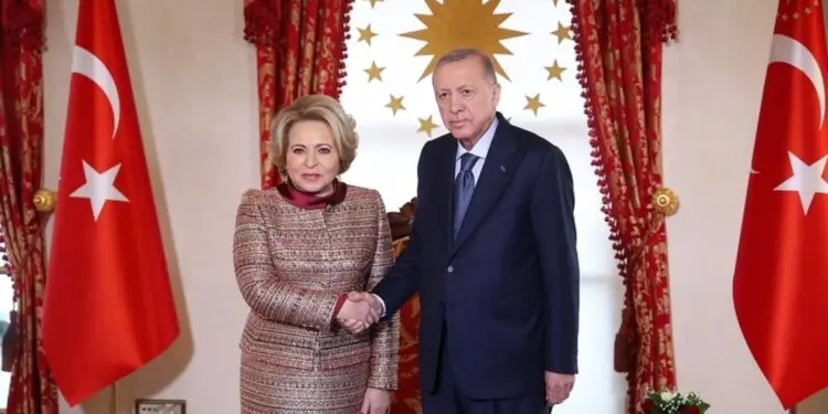 Matvijenko prenela Erdoganu poruku od Putina