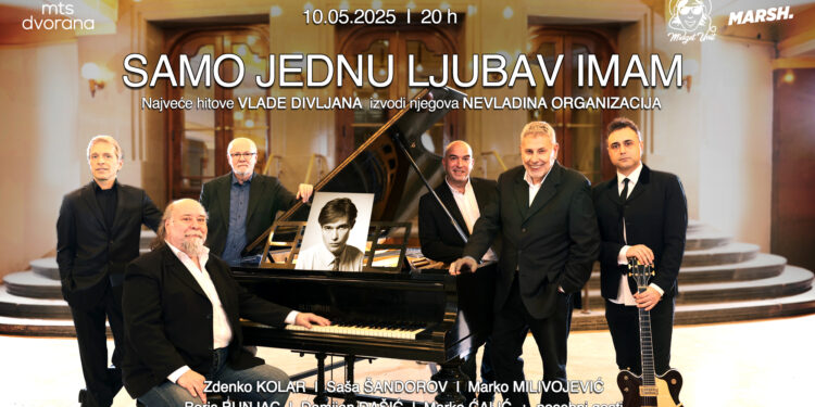 Koncert posvećen Vladi Divljanu: “Samo jednu ljubav imam” 10. maja u mts Dvorani