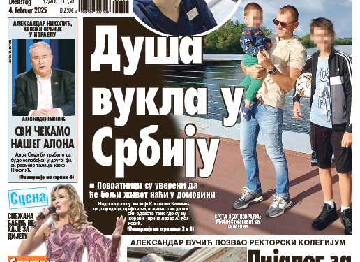 Čitajte u “Vestima”: Duša vukla u Srbiju