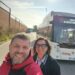 Biljana autobus vozi ulicama Vićence