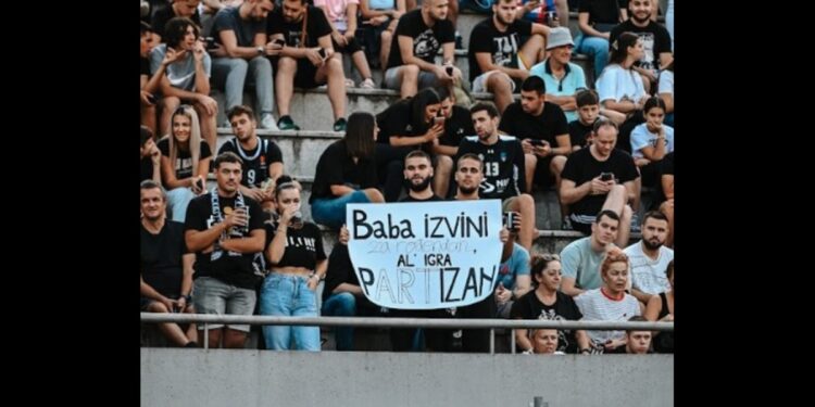 Partizan pod otvorenim nebom – spektakl na Tašmajdanu