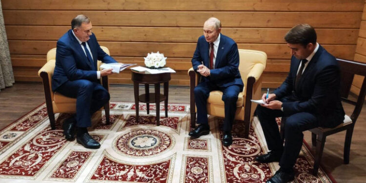 Dodik posle sastanka sa Putinom: Rusija odbacuje mešanje stranaca u BiH