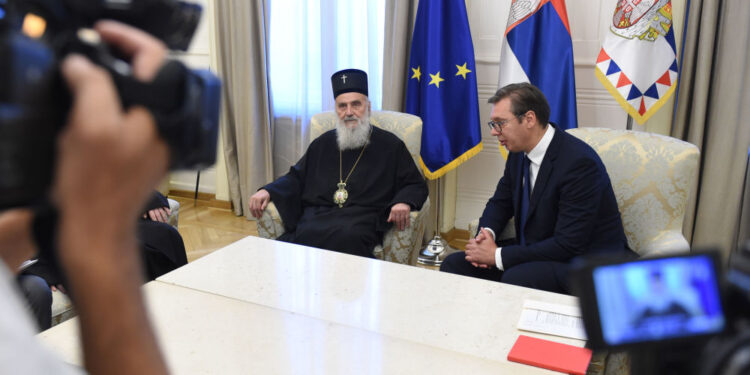 Patrijarh Irinej sa Vučićem: Ko kaže da nema slobode štampe u Srbiji