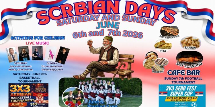 Serbian Days 2026 okuplja srpsku zajednicu u Rokfordu uz muziku, folklor i sport