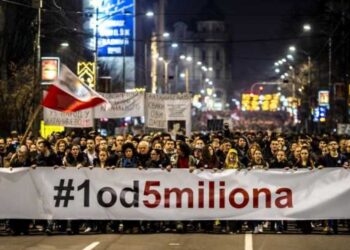 Završen protest „1 od 5 miliona“ u Beogradu: Srbija se umiriti ne može
