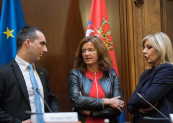 Vladimir Orlić, Tanja Fajon i Jadranka Joksimović