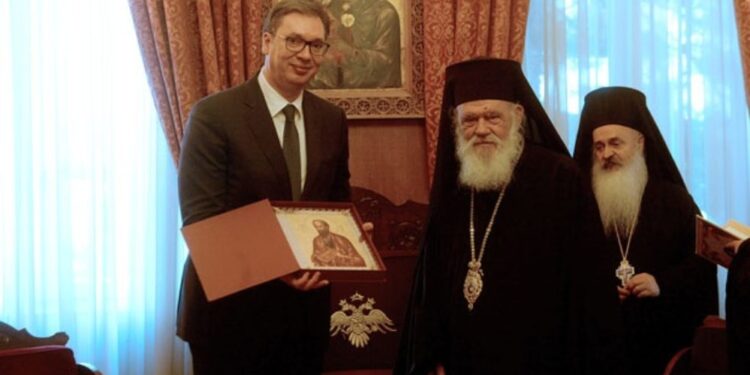 Vučić sa poglavarom grčke crkve: Srbi su opstali zahvaljujući crkvi